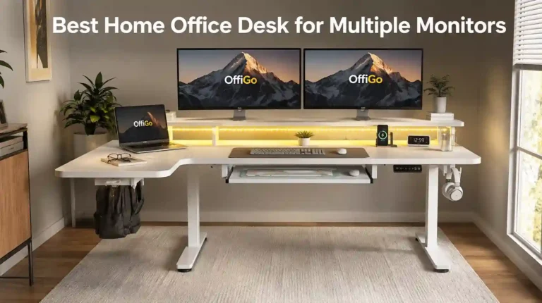 best home office desk for multiple monitors