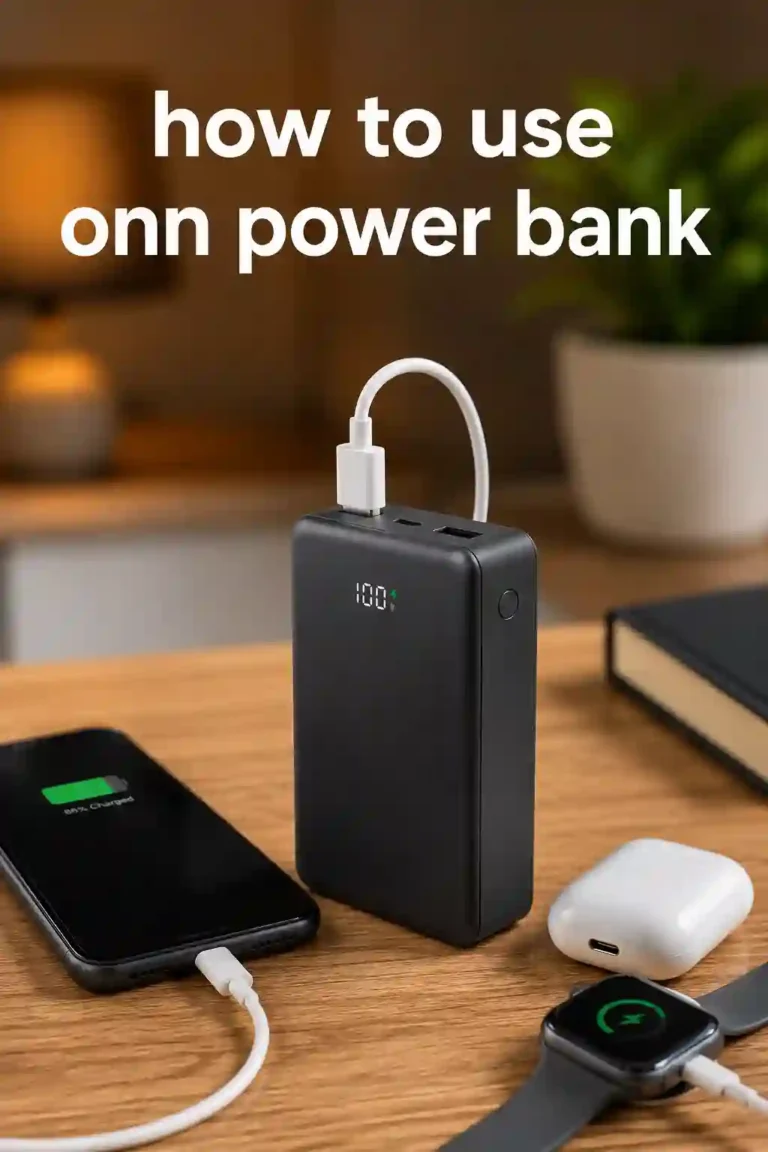 How to Use Onn Power Bank: Charging & Troubleshooting