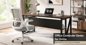 Office computer desks for home designed for comfortable work, study, and everyday use.